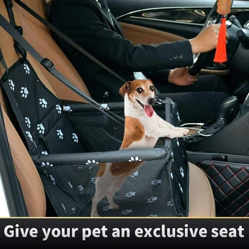 

Pet Car Booster Seat Travel Carrier Cage, Oxford Breathable Folding Soft Washable Travel Bags for Dogs Cats or Other Small Pet