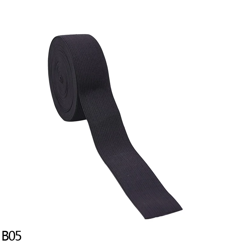 5 ярдов ширина 1,5-4,5 см эластичная лента черная белая плоская резинка s одежда швейный материал DIY аксессуары для пошива одежды - Цвет: B05-3.5cm