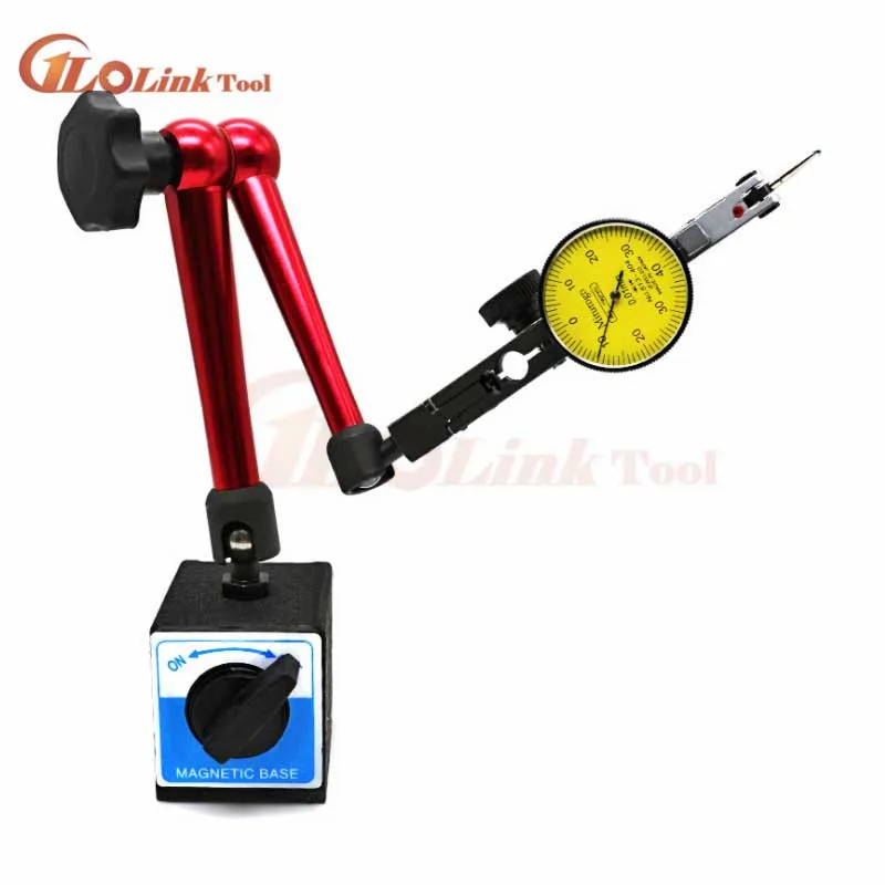 

Mini 10mm Dial Indicator Magnetic Stand Base Holder Dial Test Comparator For Equipment Calibration