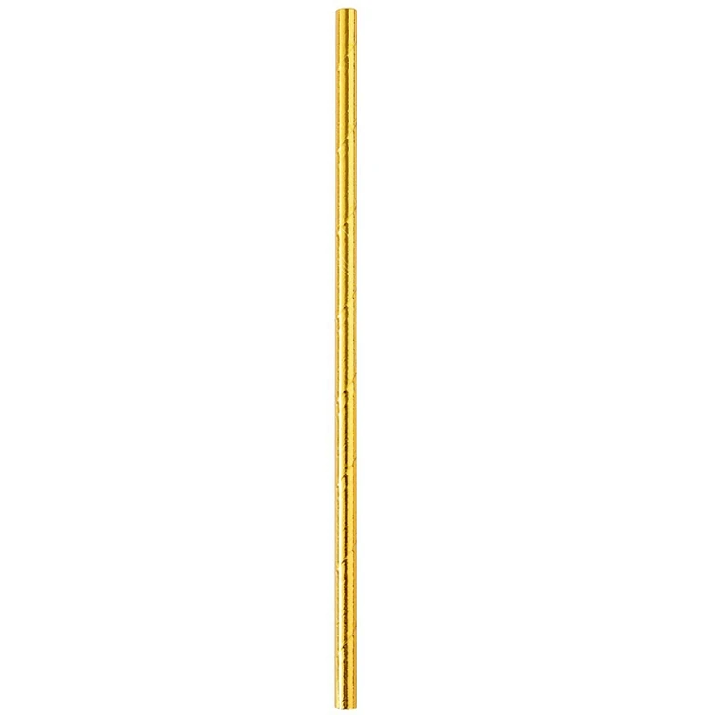 Gold Foil Paper Straws Biodegradable Disposable Party Drinking Straws Pack Of 100 Holiday Celebrations Disposable Straws