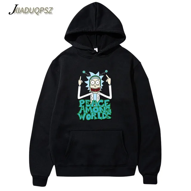 rick and morty men's hoodie