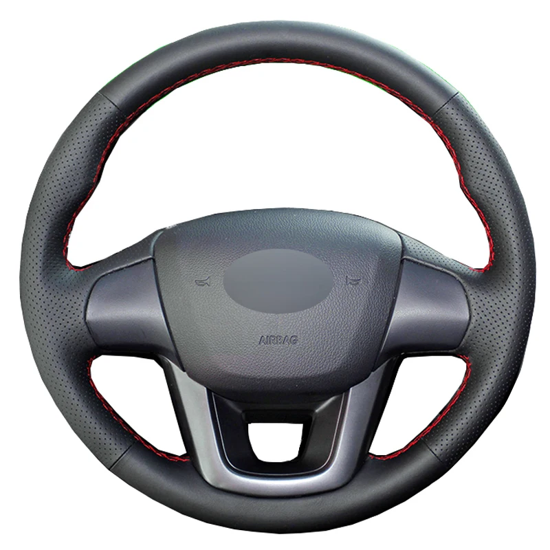DIY крышка рулевого колеса автомобиля Volant Funda Volante Оплетка на руль для Kia K2 Rio 2011 2012 2013