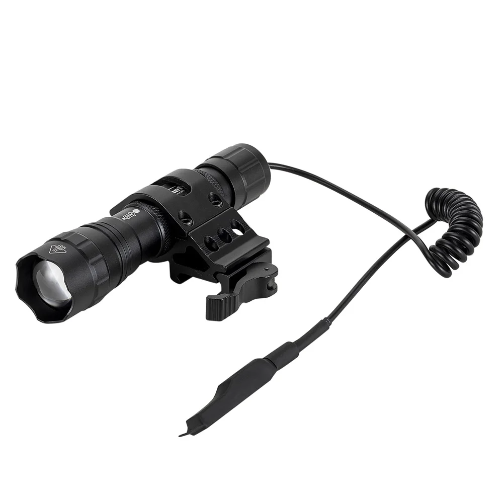 AloneFire tk503 Тактический ИК светодиодный охотничий светильник с масштабируемым инфракрасным излучением, светильник с ночным видением+ 20 мм рейка для прицела, тактический