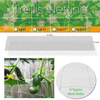 

Mesh 5/10m Polyester Net Loofah Netting For Morning Glory Vine Flowers Garden Plants Climbing Net Cucumber Vine Grow Holder