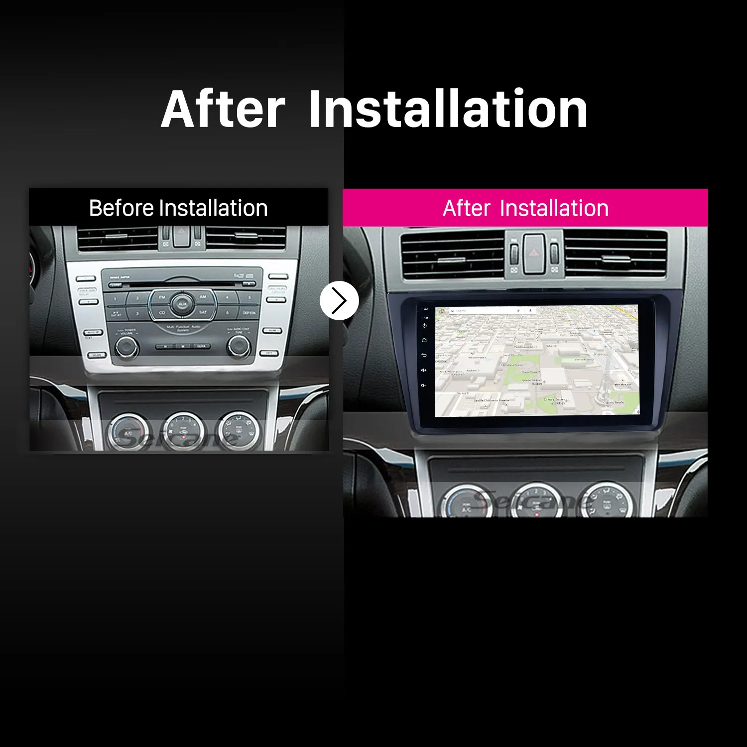 Clearance Seicane 9 inch Android 9.0 Car Radio GPS Auto Stereo For 2008-2015 Mazda 6 Ruiyi Multimedia Player With Bluetooth 3G /4G Wifi 3