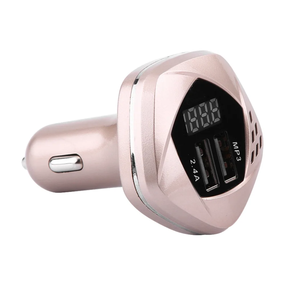 5 в 1 Bluetooth автомобильный комплект громкой связи fm-передатчик MP3 музыкальный плеер USB зарядное устройство DC12-24V автомобильные аксессуары