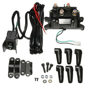 

12V Solenoid Relay 200A Rocker Switch Thumb Combo Accessories Controller