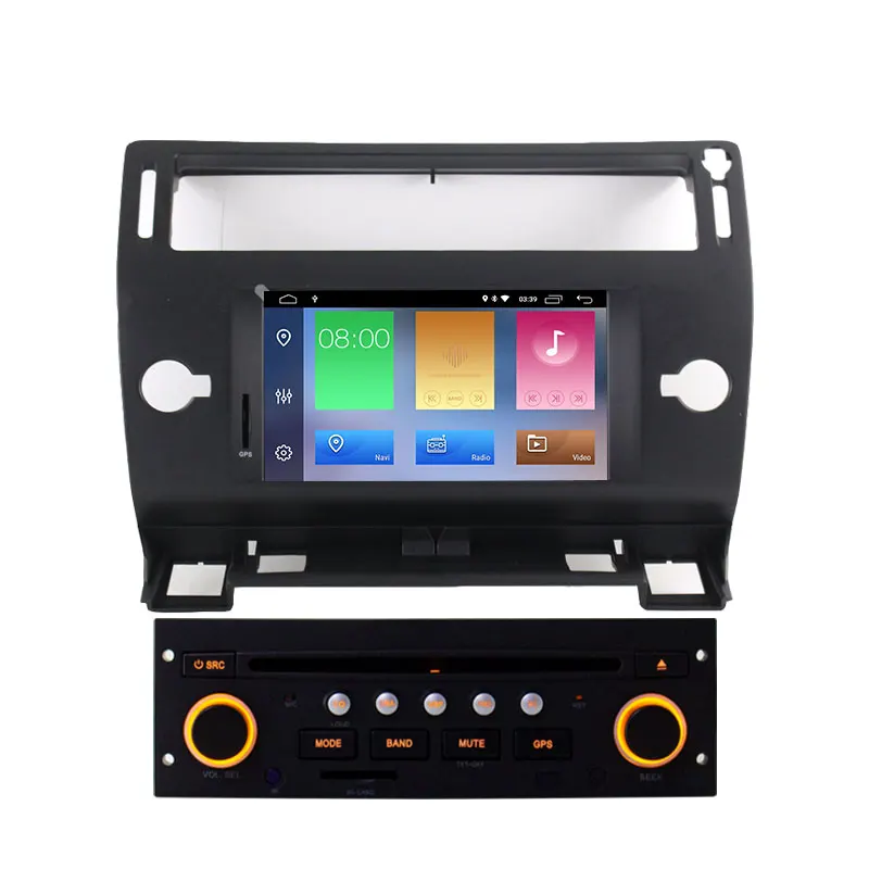 JDASTON 1 Din Android 10,0 автомобильный dvd-плеер gps навигация для Citroen C4 Quatre Triumph 2004-2012 Автомобильный мультимедийный радио wifi Аудио - Цвет: Black