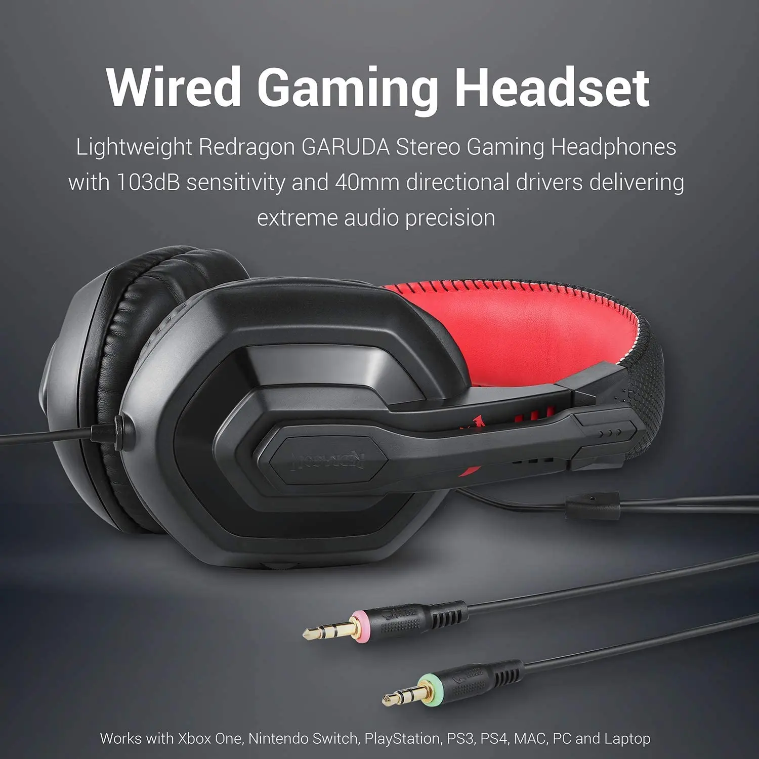 Redragon Wired Gaming Keyboard - Mouse - Mouse Pad - Headset Combo Gamer Bundle