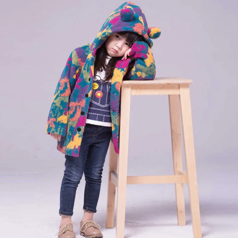 Разноцветная одежда; зимнее пальто для девочек; детское теплое бархатное флисовое пальто; детская одежда; зимняя куртка для девочек; ветровка для мальчиков-подростков