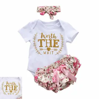 

Newborn Baby Girls Tops Jumpsuit Floral Tutu Pants Outfits Clothes Set