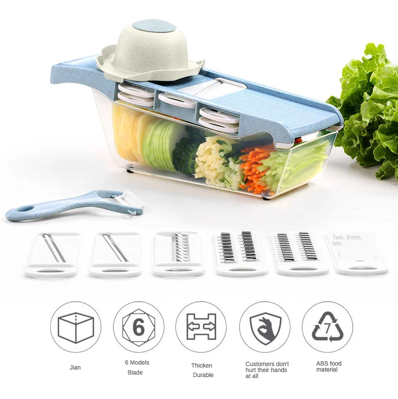 

Household Kitchen Multi-function Vegetable Chopper , Portable Compact Shredding Machine , Grater