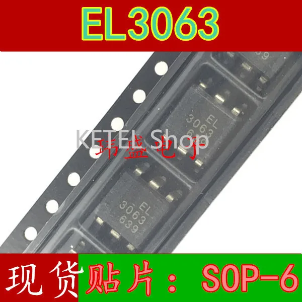 

Freeshipping 10PCS/LOT EL3063 SOP6 MOC3063