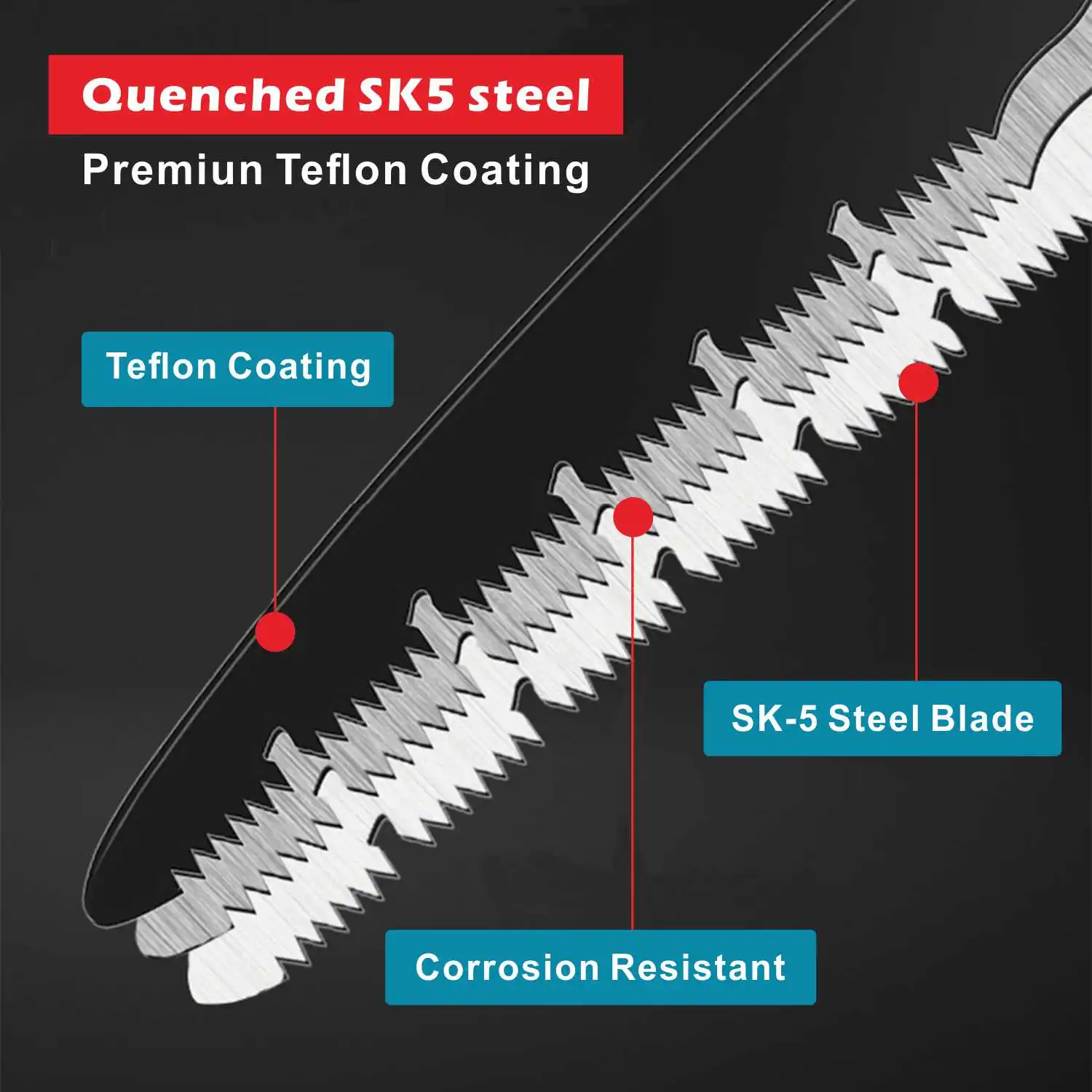 Wood Folding Saw Outdoor For Camping SK5 Trees Chopper Garden Tools Knife Hand U-Shaped Turbine Professional Hand Saw 3