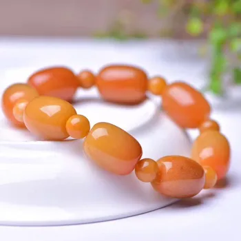 

Wholesale Gold silk Natural Stone Bracelets Bucket Beads Bracelets Lucky for Lovers Yellow Stone Bracelets Fashion Jewelry