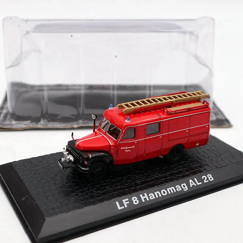 Atlas 1/72 LF 8 Hanomag AL 28 Fire Engine Diecast Models Limited Collection Red