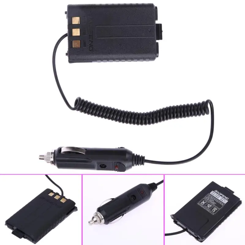 12V автомобиль Зарядное устройство Батарея выпрямитель для Baofeng Dual Band Радио UV5R 5RA 5RE