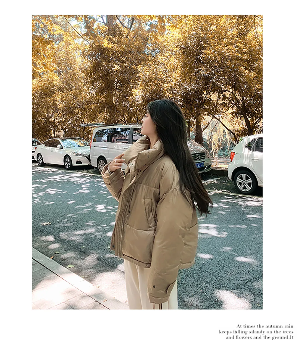 long down coat Women Winter Jacket Parkas 2021 New Fashion Youth Stand Collar Women Coat Casual Street Warm Autumn Winter Clothing white bubble coat