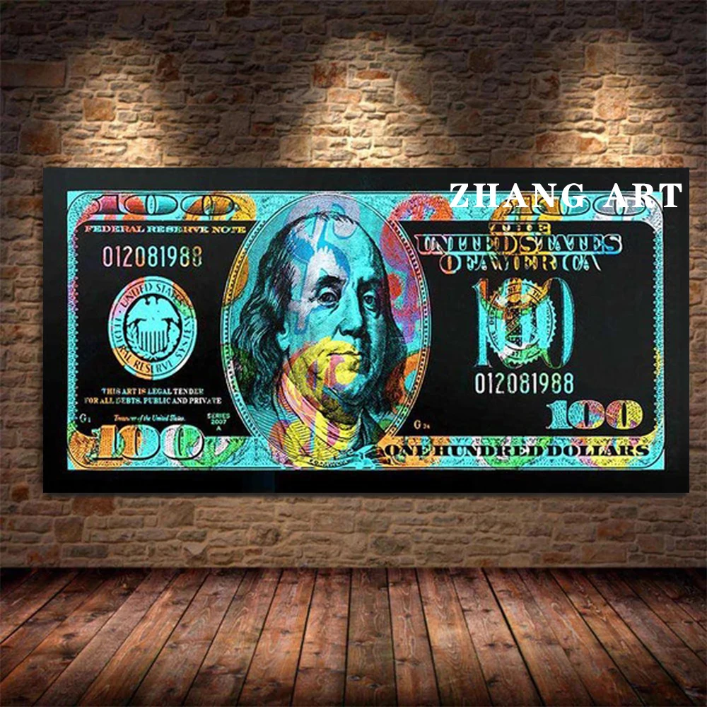 American Paper Ticket Dollar Poster Cool Style Picture Canvas Painting Print Cuadros Wall Art Modern Home Room Decor Frameless American Paper Ticket Dollar Poster Cool Style Picture Canvas Painting Print Cuadros Wall Art Modern Home Room Decor Frameless