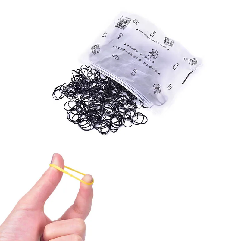 500pcs High Elastic Baby Kids Hair Accessories Disposable Rubber Bands Gum Scrunchie Hair Ties For Womens Girls Hair Band