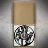 Wakanda Forever Panther Superhero Inspired Vinyl Record Wall Clock Silent Non Ticking Timepieces Retro Wall Watch For Kids Room 3