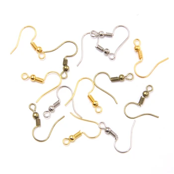 

100pcs/lot 20x15mm Earring Findings Ear Clasps Hooks Fittings DIY Jewelry Making Accessories Iron Hook Ear wire Jewelry Supplies