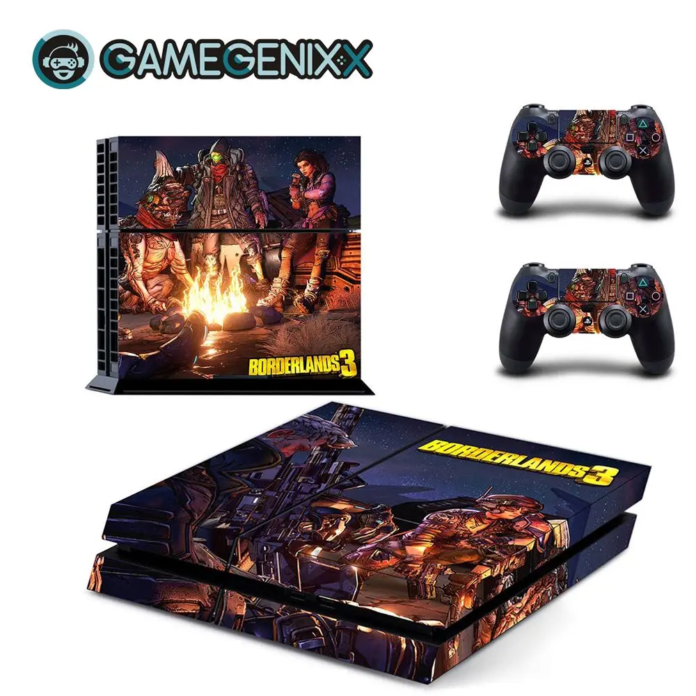 Borderlands 3 GAMEGENIXX кожаный виток винилопласта с наклейкой чехол Полный набор для PS4 консоли и 2 контроллера-borderland 3 - Цвет: Borderlands 3