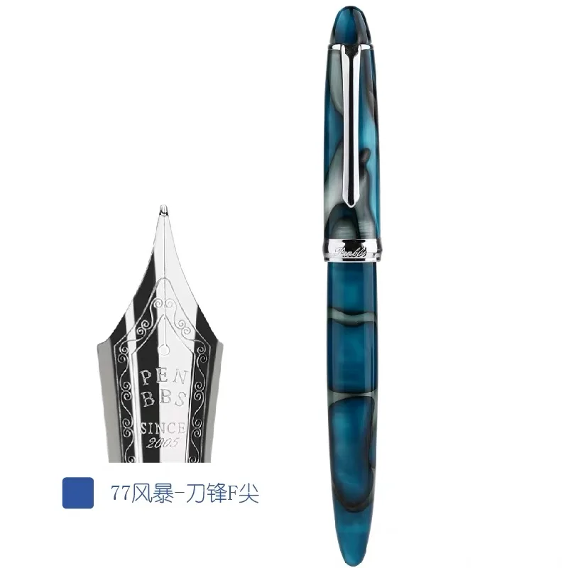 Penbbs 308 прозрачный фонтан акриловое перо калиграфия M 0,5 мм перо смолы искусство Пишущие принадлежности - Цвет: 02