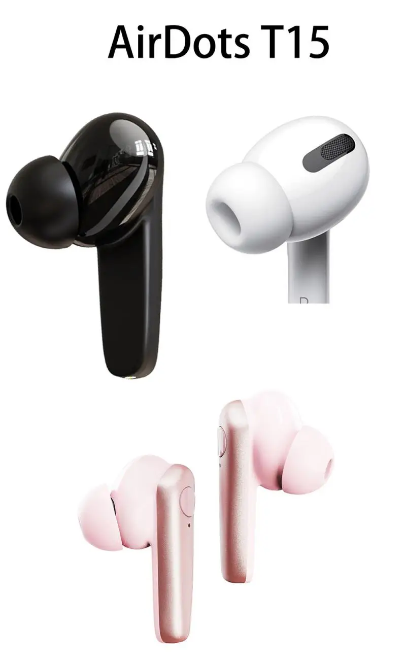 T15 Bluetooth 5,0 Шум снижение Bluetooth гарнитура наушники-вкладыши TWS Bluetooth наушники с зарядки чехол, умный голосовой для Apple Airplad Pro