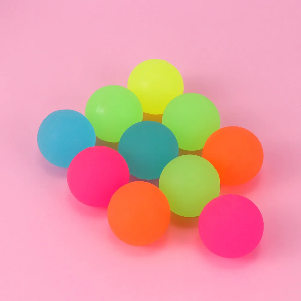 Juggling Toys 10Pcs Party Favor Luminous Moonlight High Bounce Orb Glow