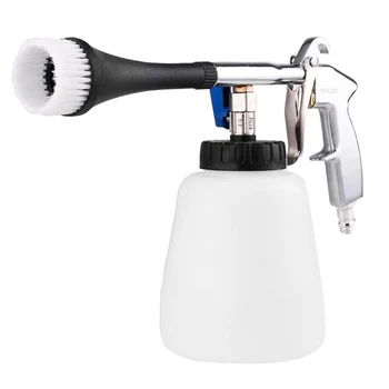 

Car Washer Cleaning Gun For Cockpit Care High Pressure Interior Deep Cleaning Gun With Brush Air Operated