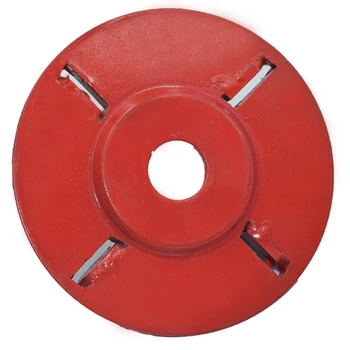 

4 Teeth for 16mm Aperture Angle Grinder Wood Carving Disc Tool 4 Teeth Woodworking Turbo Tea Tray Digging Milling Cutter for Woo