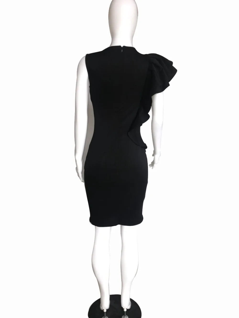 Womens Solid color fungus Bag Hip Pencil Dress Sleeveless Lace Elegant Casual Dress Casual Professional Long Skirt