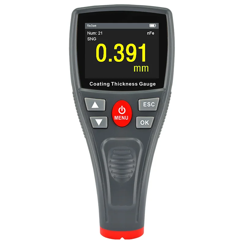 

WT2110 Digital Mini Automotive Paint Thickness Gauge Car Paint Tester Coating Meter with Color LCD Fe Probe Car Detector Measure