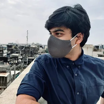 

Mascarilla 5pc Solid Face Mask Fashion Men And Women Cotton Linen Face Masks Washable Reusable Mouth Cover Mouth Caps Washable