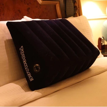 

TOUGHAGE Triangle Ramp Wedge Pillow Inflatable Back Cushion Air Blow Body Support Pad Bed Sofa Mat PVC Flocking Furniture