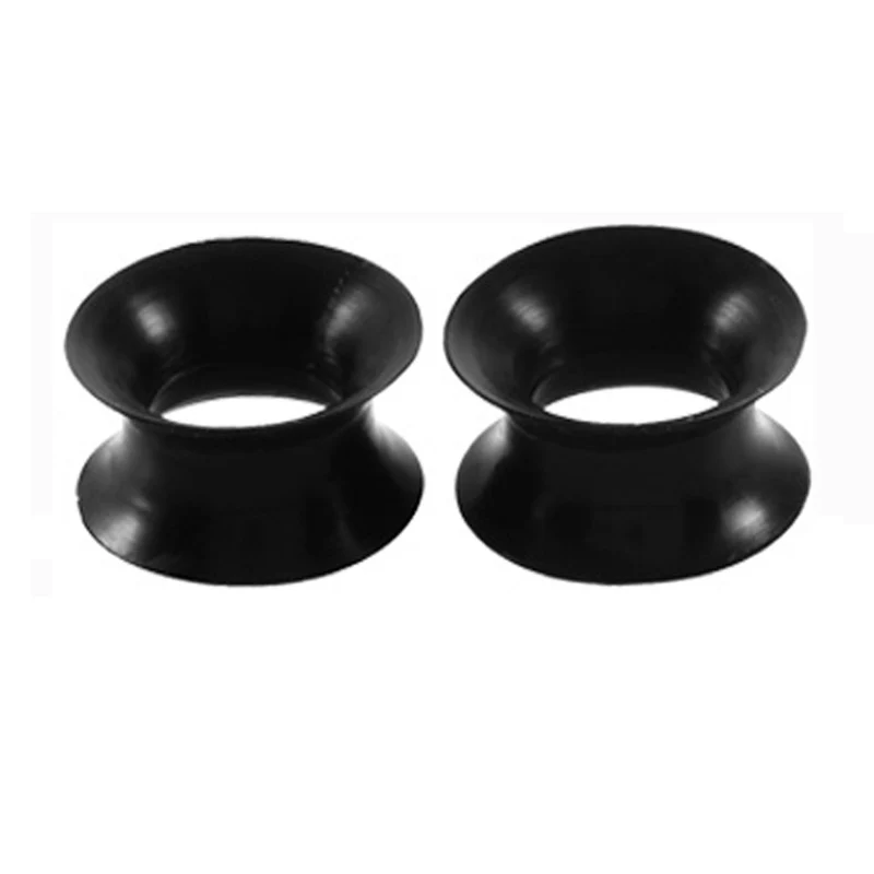 4Pcs Flexible Soft Silicone Black Ear Plug Flesh Tunnel Gauge Expander Stretcher Earlet Earring Piercing Body Jewelry Wholesale