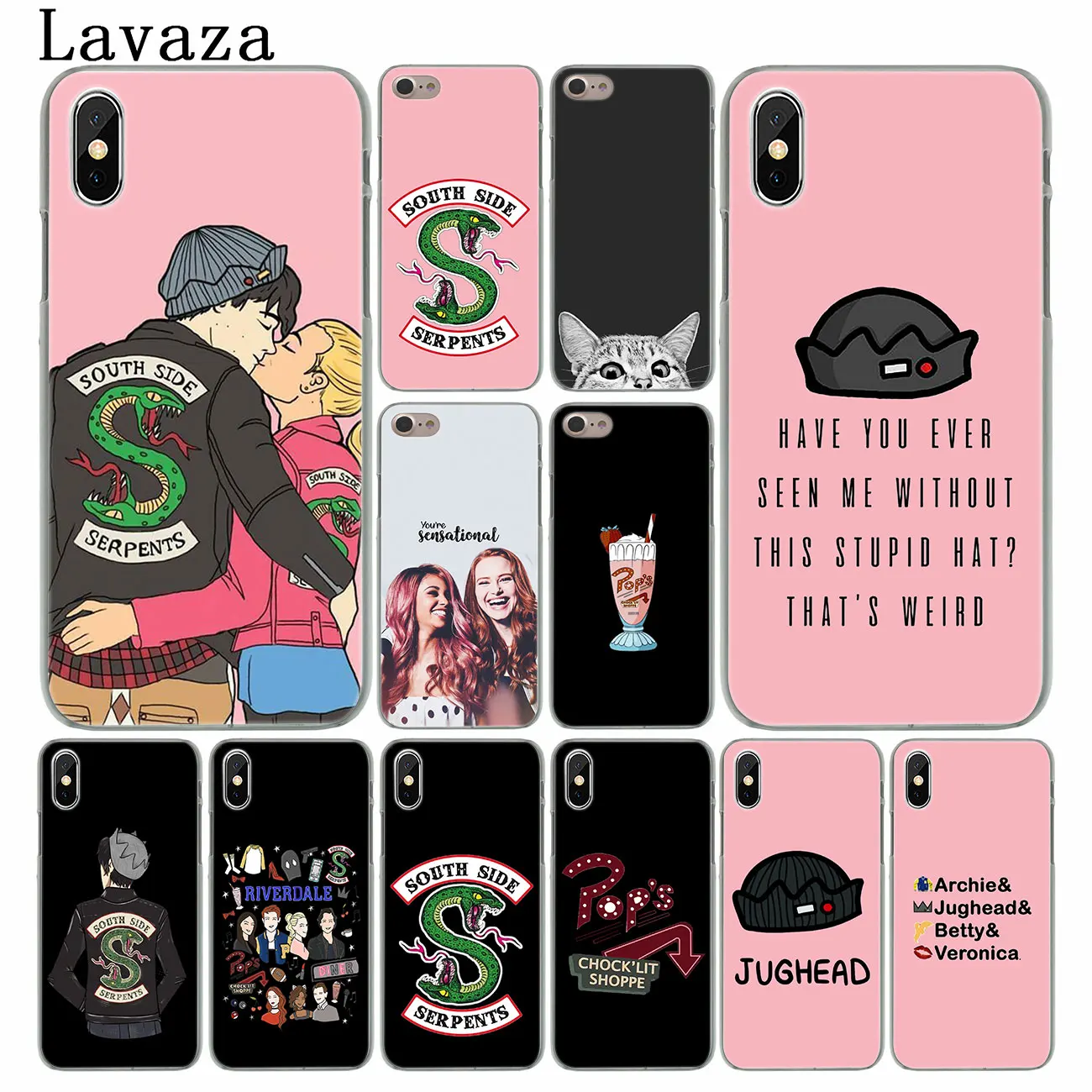 

Lavaza TV Riverdale South Side Serpents Hard Phone Case for iPhone XR XS X 11 Pro Max 10 7 8 6 6S 5 5S SE 4S 4 Cover
