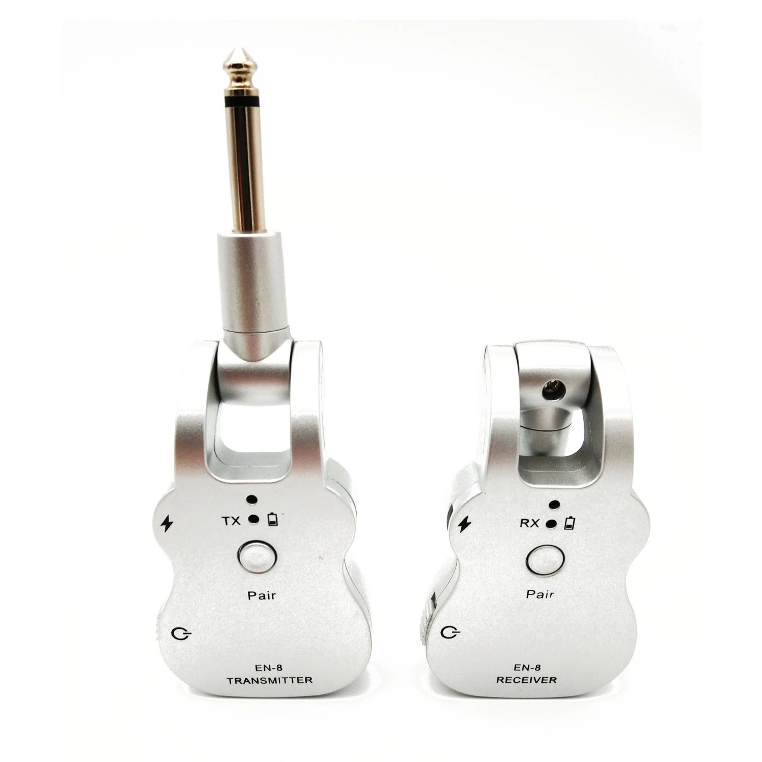 UHF Wireless Audio Transmitter Receiver System USB Rechargeable Pick Up for Electric Guitar Bass guitar accessories