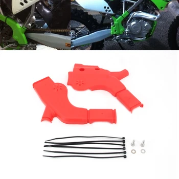 

For Kawasaki KLX125 KLX150 Off-Road Motorcycle Red ABS Frame Protector Guards Protection
