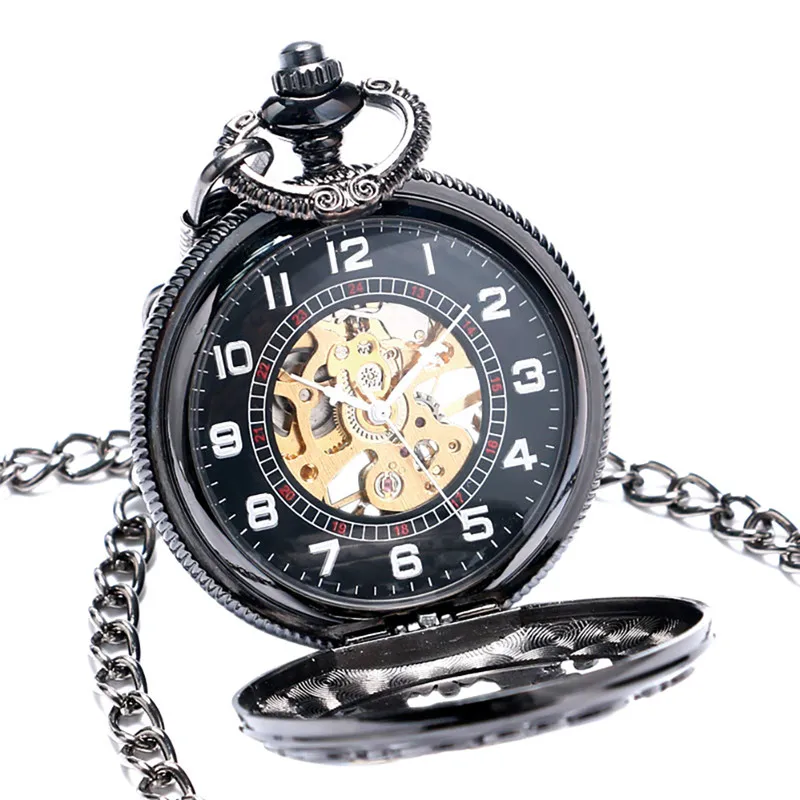 Steampunk pai pai design relógios handwinding mecânico