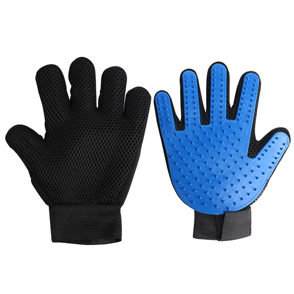 Pet Dog Cat Grooming Cleaning Brush Gloves Effective Deshedding Back Massage Animal Bathing Hair Removal Gloves Dog Combs (3)