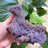 Rare! Top Natural Grape Agate Crystal Quartz Mineral Specimen Reiki Healing 1