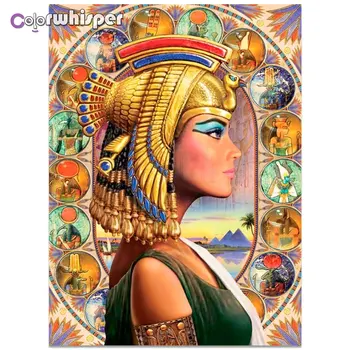 

Daimond Painting 5D Full Square/ Round The Queen of Egypt Diamond Rhinestone Embroidery Crystal Cross Stitch Mosaic Decor D330
