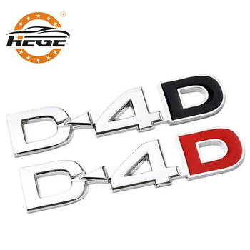 

Car 3D metal styling Decal sticker for Toyota RAV4 Prado Highlander Four-wheel drive D4D Logo Car Trunk Emblem Badge stickers