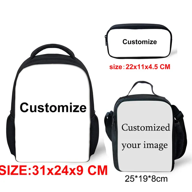 CustomizeFGK Для маленьких девочек школьная сумка 3 шт./компл. для маленьких детей, с изображением героев мультфильма «Даша-путешественница исследователей школьный рюкзак для детей, мини-12 дюймов Рюкзак Еда сумка - Цвет: CustomizeFGK