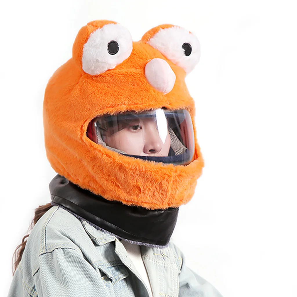 Fun Motorcycle Helmet Cover Cap For Outdoor Fun Personalized Riding Motorcycle Warm Fleece Universal For Honda Yamaha Helmet 