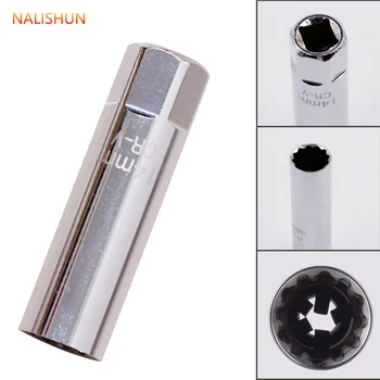 

Car shrapnel 14 mm spark plug sleeve 3/8 spark plug thin wall socket auto parts