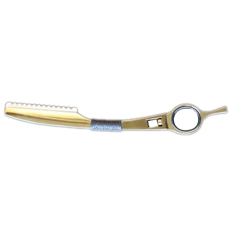 

Golden Color Professional Hair Thine Razor Cut My Hair Razor Blade Sword Scraping