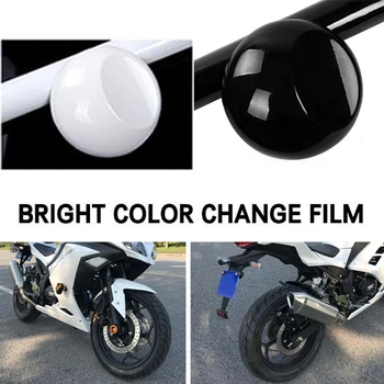 

Glossy Car Wrap Wrap Sheet Bright Car Wrap Film Color Change White 30x 152cm Durable Car Wrap Sheet